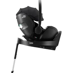 Pachet scaun auto tip scoică pentru copii cu bază ISOFIX inclusă, Britax Römer, reclinabil, 0-15 luni, 40-85 cm, 0-13 kg, BABY-SAFE PRO + husă de vară, Moonbeam - 3