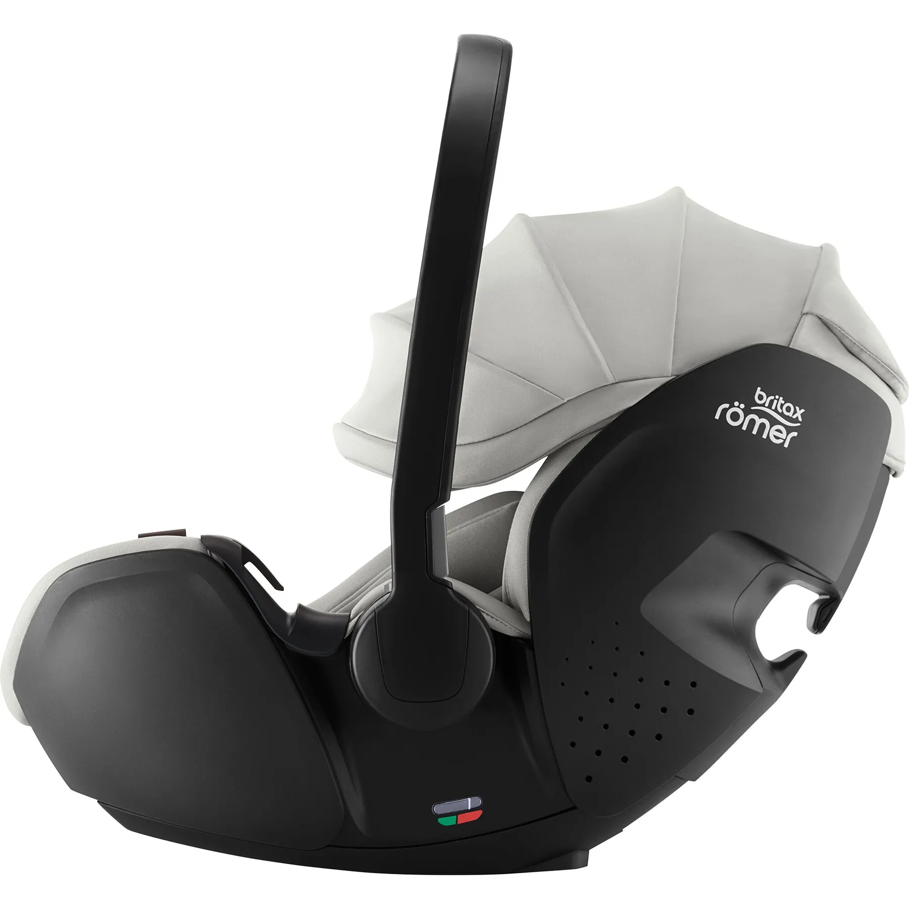 Pachet scaun auto tip scoică pentru copii cu bază ISOFIX inclusă, Britax Römer, reclinabil, 0-15 luni, 40-85 cm, 0-13 kg, BABY-SAFE PRO + husă de vară, Moonbeam - 7