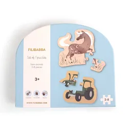 Puzzle din carton, set de 7 bucăți - 1