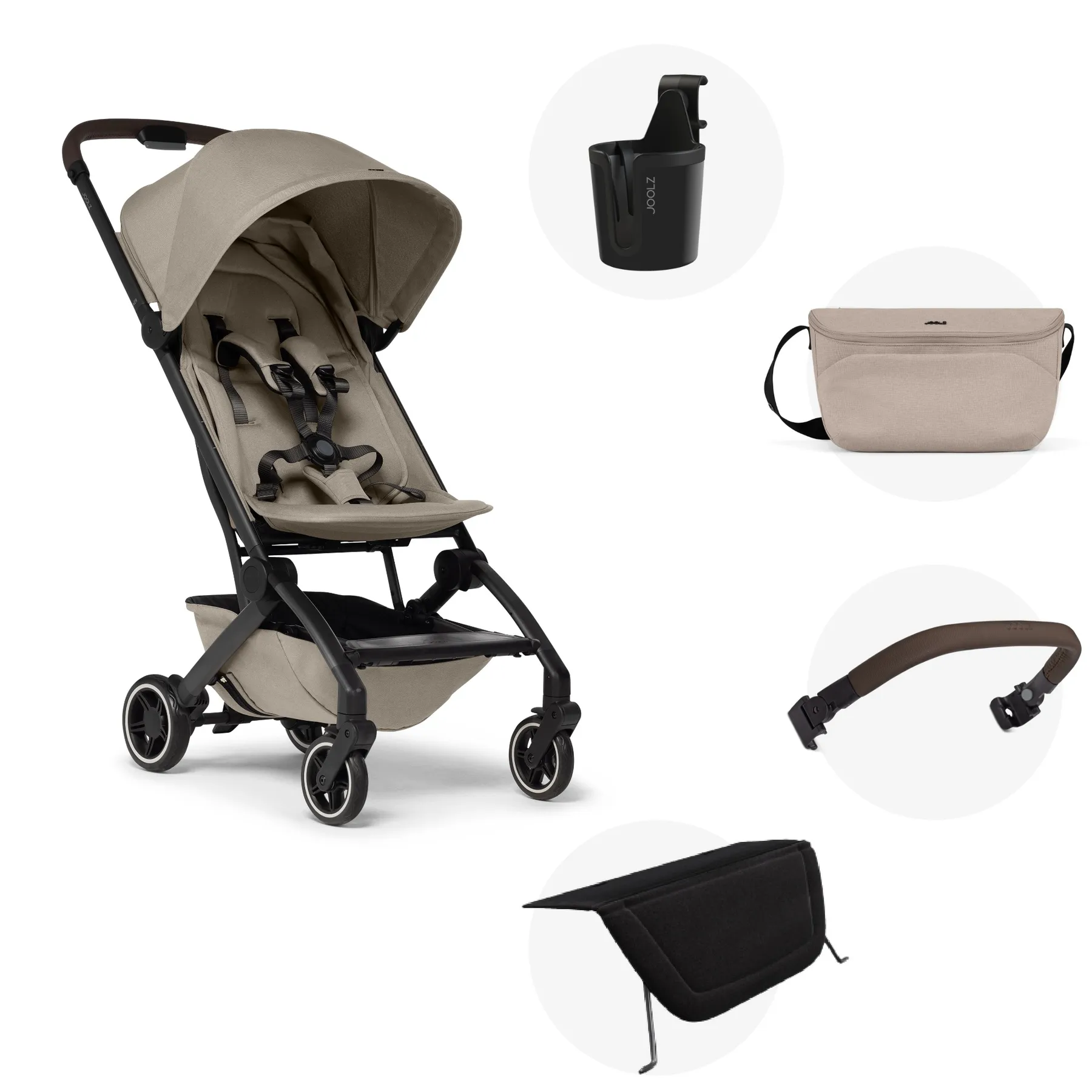 Pachet promoțional, Cărucior sport Joolz Aer+ cu accesorii incluse, Sandy Taupe - 1