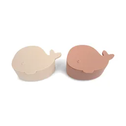Cutie mini pentru gustări din silicon, set de 2 bucăți, Christian the Whale - 1