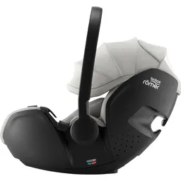 Pachet scaun auto tip scoică pentru copii cu bază ISOFIX inclusă, Britax Römer, reclinabil, 0-15 luni, 40-85 cm, 0-13 kg, BABY-SAFE PRO + husă de vară, Moonbeam - 5