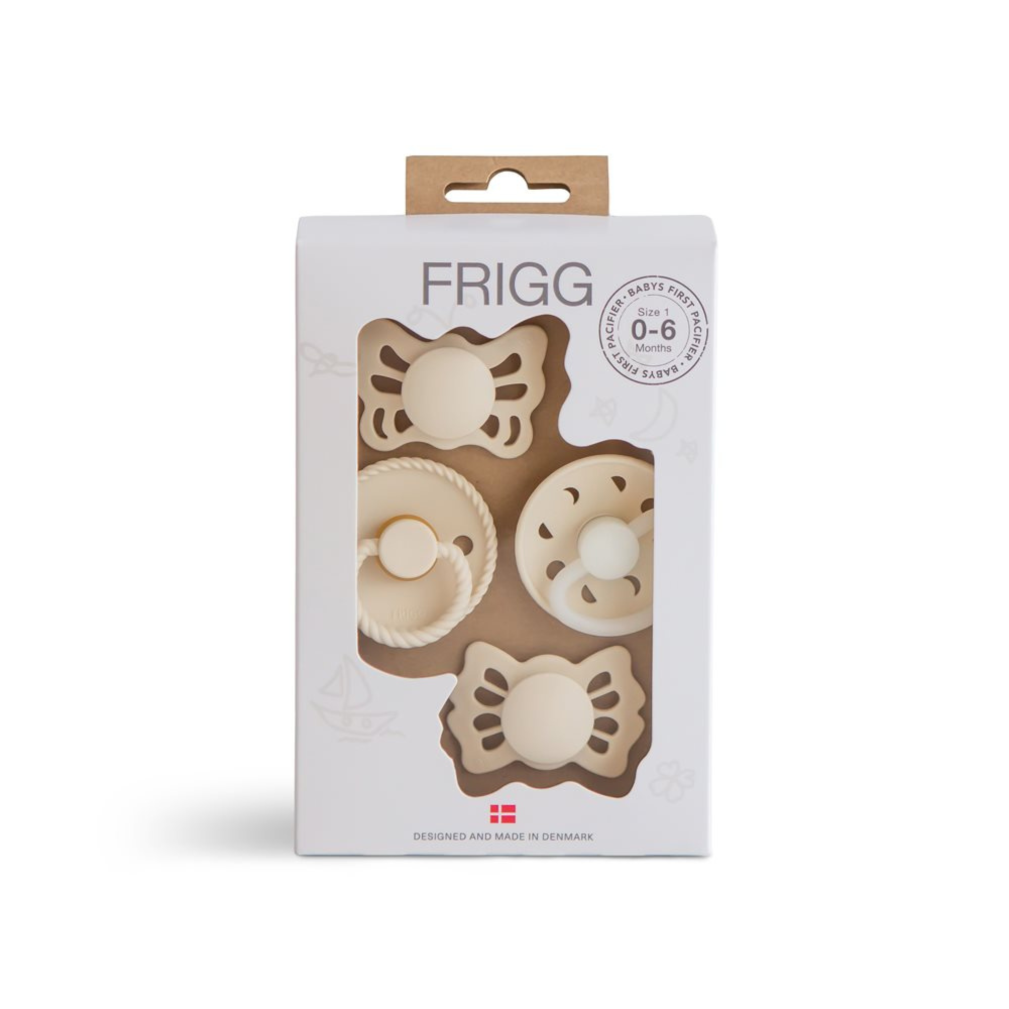 Product Image for Prima suzetă a bebelușului, set de 4 buc, FRIGG, moonlight sailing - cream
