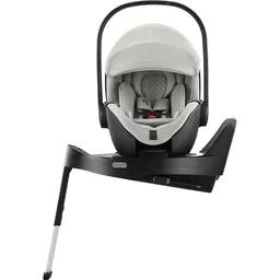 Pachet scaun auto tip scoică pentru copii cu bază ISOFIX inclusă, Britax Römer, reclinabil, 0-15 luni, 40-85 cm, 0-13 kg, BABY-SAFE PRO + husă de vară, Moonbeam - 2