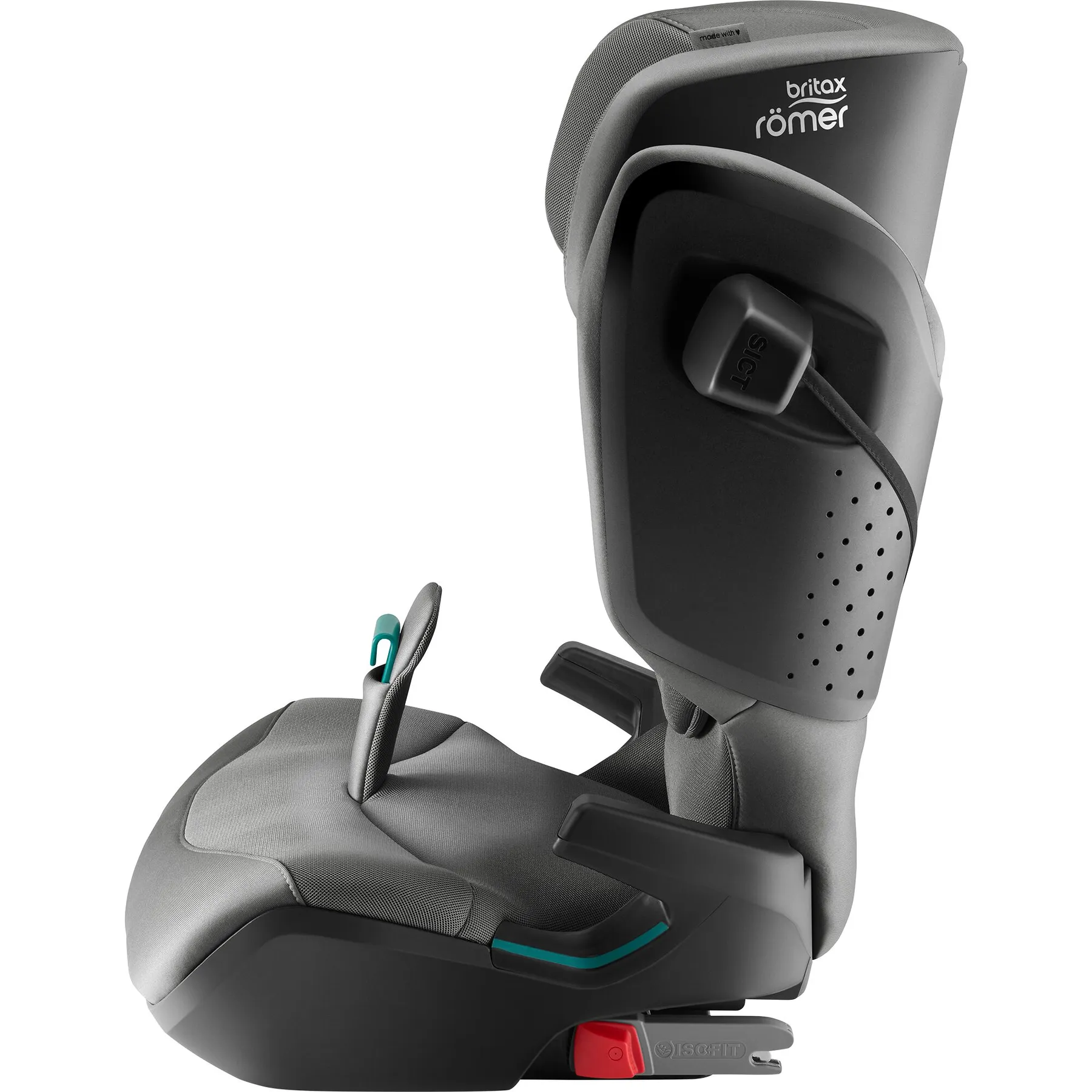Pachet scaun auto pentru copii Britax Römer, 3,5-12 ani, 100-150 cm, 15-36 kg, KIDFIX PRO + husă de vară, Moonbeam - 5