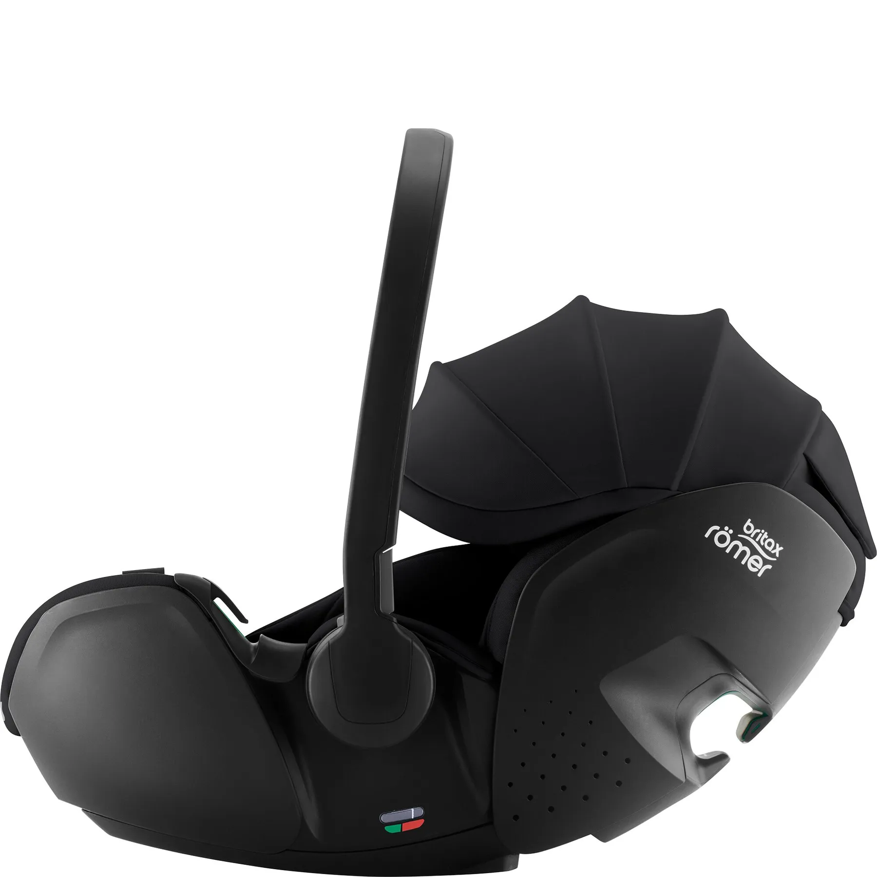 Pachet scaun auto tip scoică pentru copii cu bază ISOFIX inclusă, Britax Römer, reclinabil, 0-15 luni, 40-85 cm, 0-13 kg, BABY-SAFE PRO + husă de vară, Moonbeam - 8