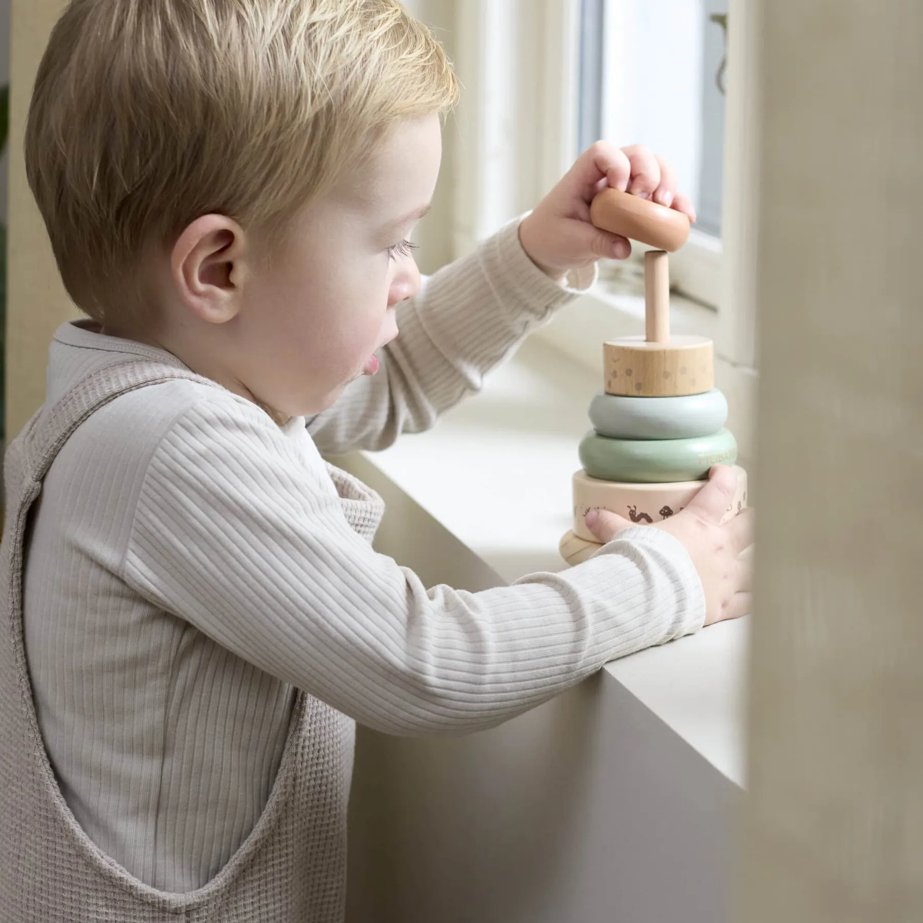 Jucărie din lemn stivuibilă, Filibabba - 4