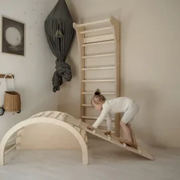 Rampă tobogan din lemn, TUOHI - 3