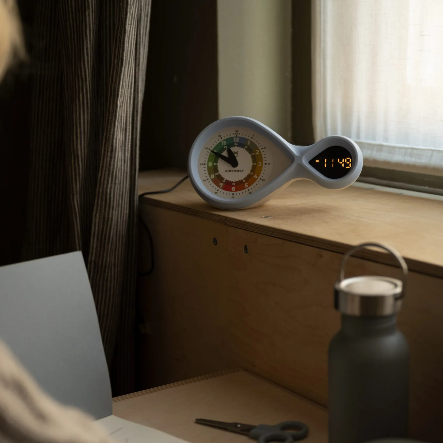 Ceas cu alarmă educațional, încărcare USB-C, KIDYALARM - 4