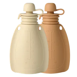 Recipient din silicon pentru smoothie, set 2 bucăți, 120 ml - 1