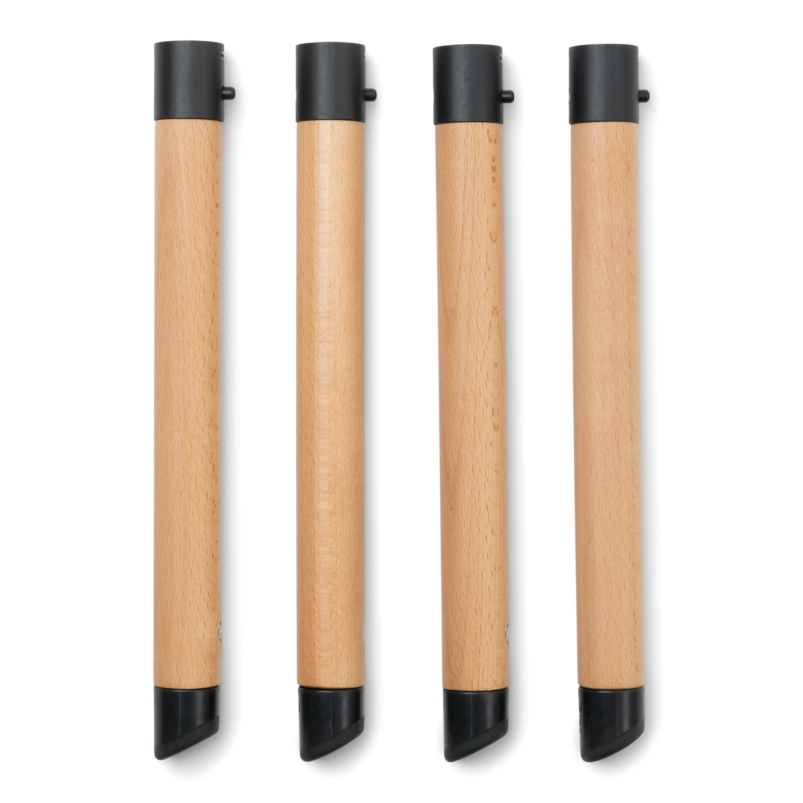 Product Image for Set 4 picioare de lemn scurte, pentru scaunul Ziza, pepper