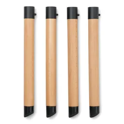 Set 4 picioare de lemn scurte, pentru scaunul Ziza - 1