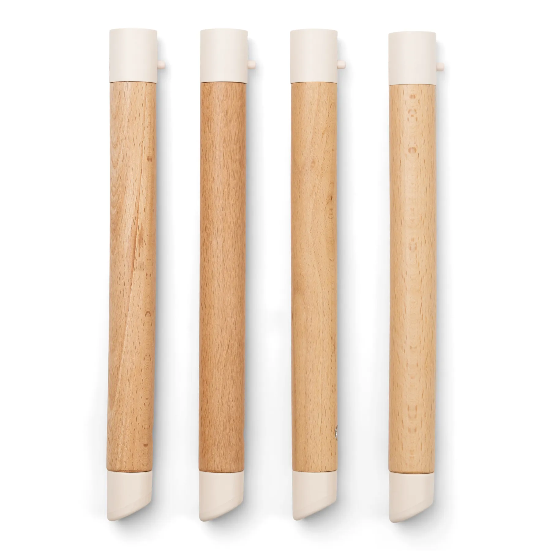 Set 4 picioare de lemn scurte, pentru scaunul Ziza - 1
