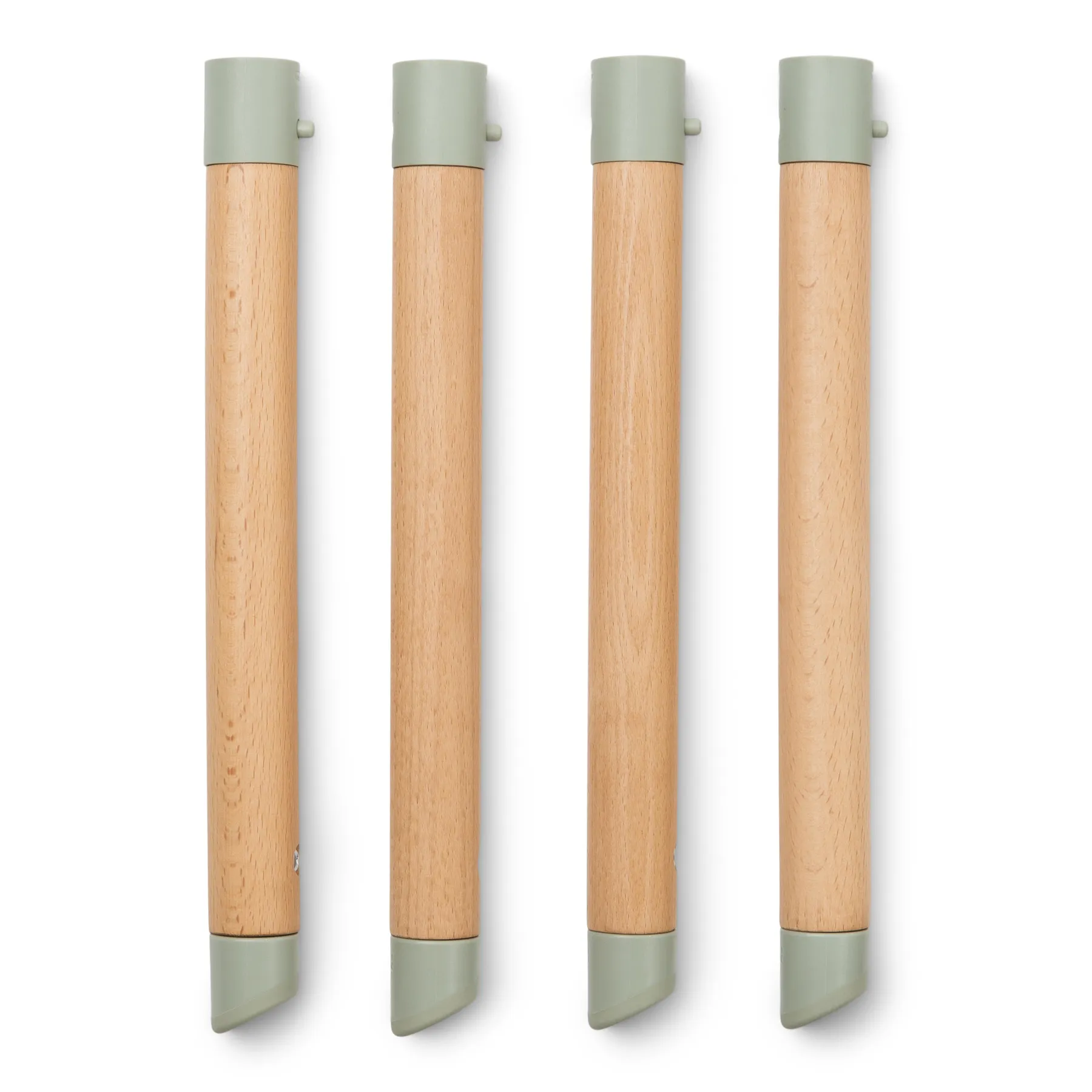 Set 4 picioare de lemn scurte, pentru scaunul Ziza - 1
