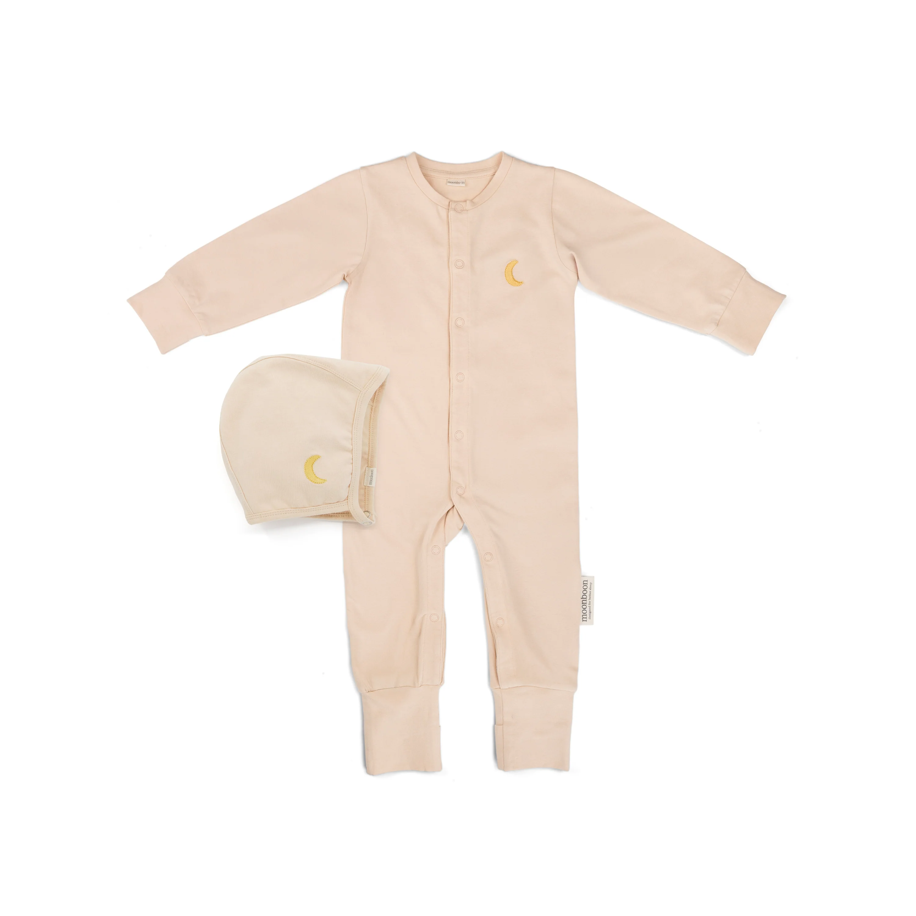 Product Image for Cutie cadou, set salopetă și bonetă, rose cloud