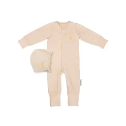 Cutie cadou, set salopetă și bonetă - 1