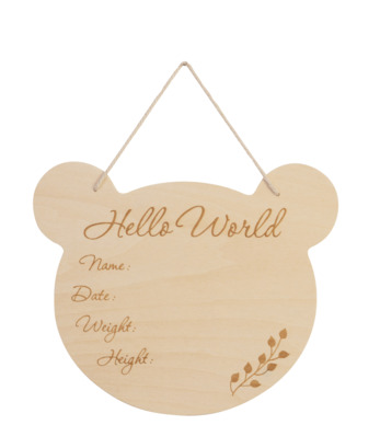 Product Image for Tăbliță de perete din lemn, Eco Friendly Bear