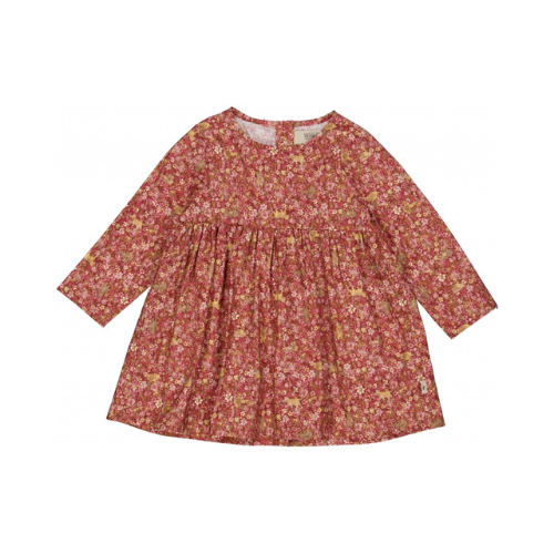 Product Image for Rochie din bumbac organic, cu mâneci lungi, flowers and cats