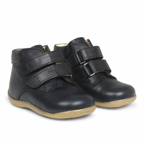 Product Image for Ghete din piele naturală, cu velcro, navy