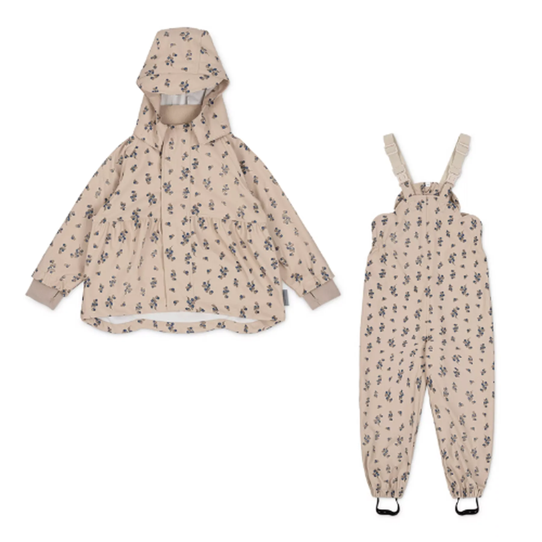 Costum din material impermeabil, pentru ploaie, set de 2 piese - 1