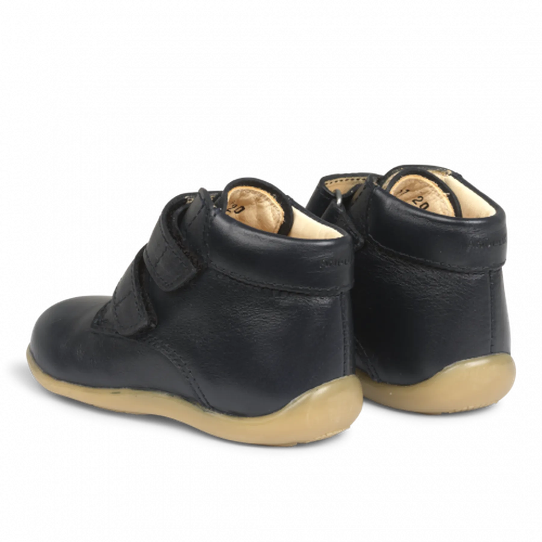 Ghete din piele naturală, cu velcro - 3