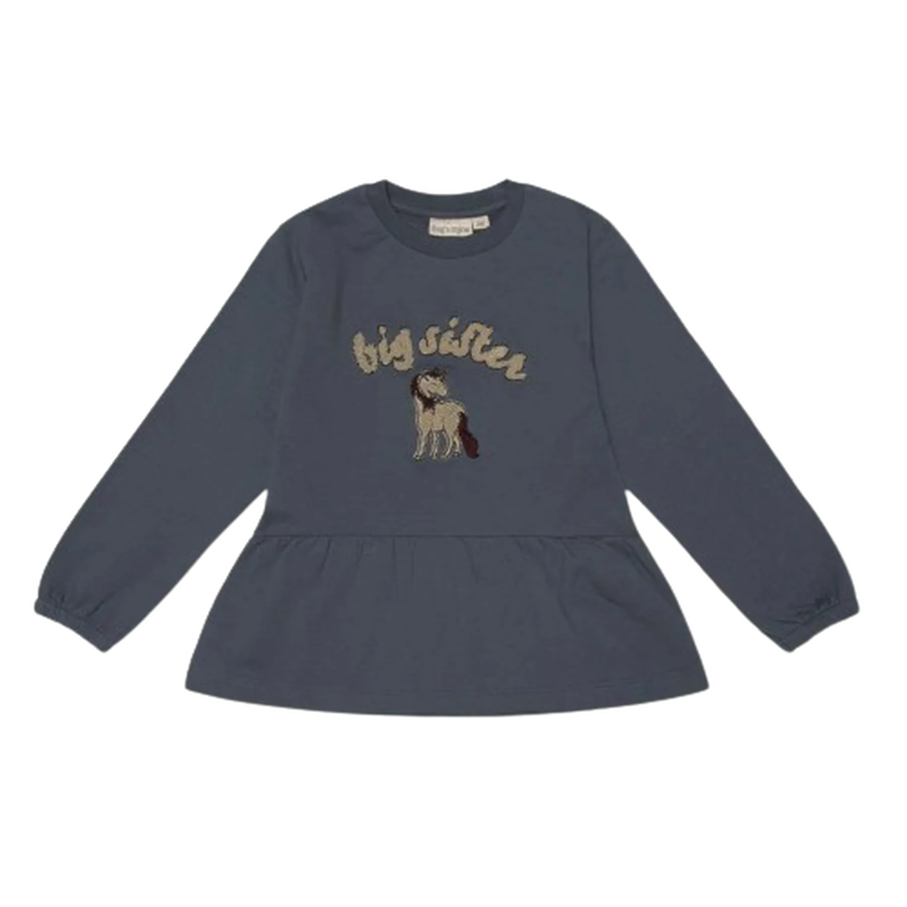 Bluză din bumbac organic, cu mâneci lungi - 1