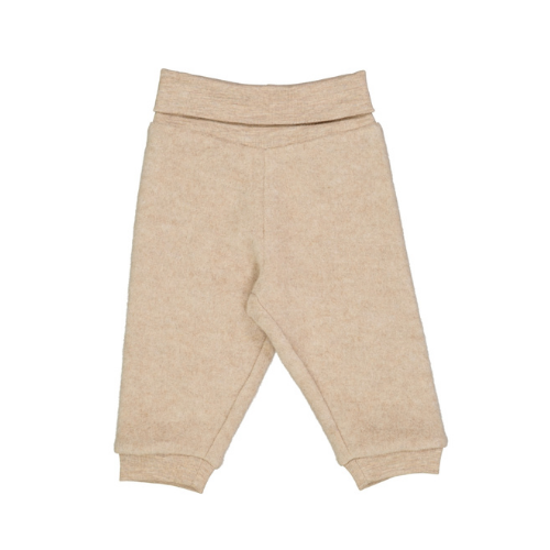 Product Image for Pantaloni din lână merinos, khaki melange