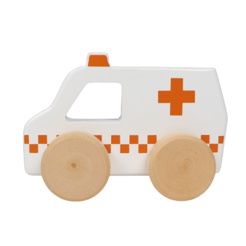 Product Image for Jucărie din lemn, Ambulanță