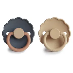 Suzete din silicon Daisy, set de 2 bucăți - 1
