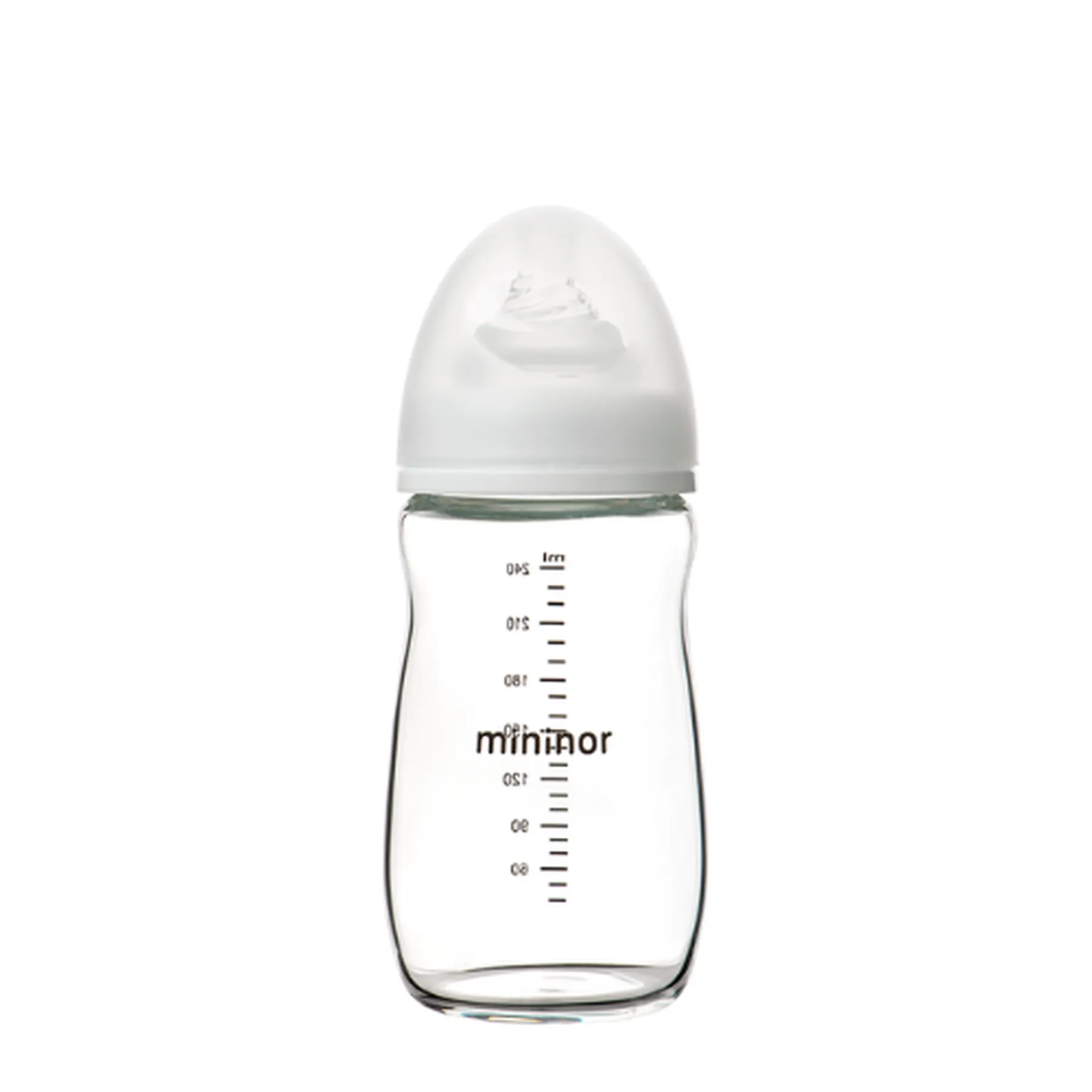 Biberon din sticlă borosilicată, 240 ml - 1