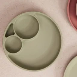 Farfurie din silicon, cu ventuză - 2