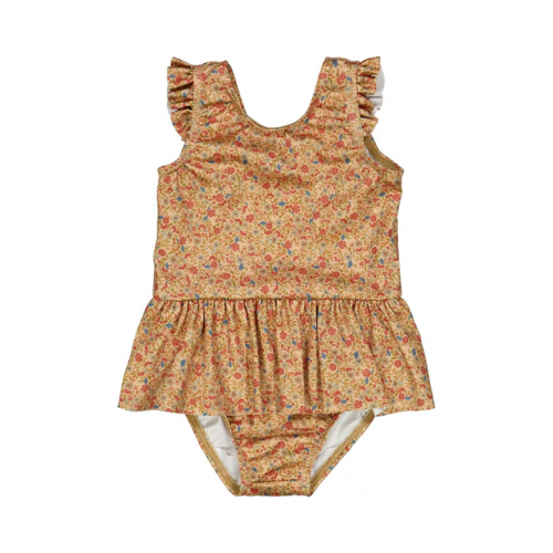 Product Image for Costum de baie anti-UV, cu volane, small porcelain flowers