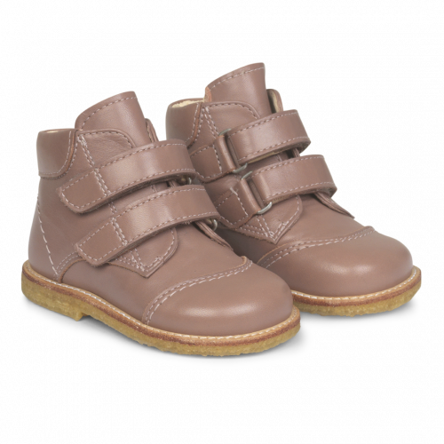 Product Image for Ghete din piele naturală, cu velcro, plum