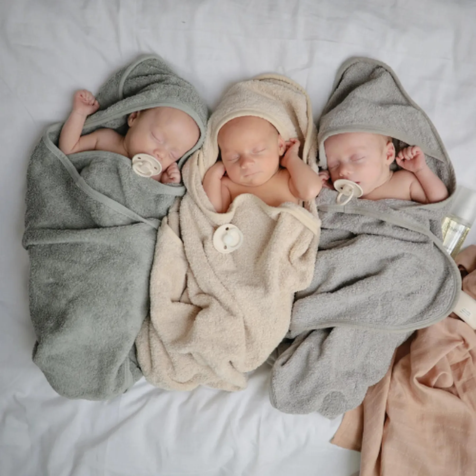 Prosop cu glugă din bumbac organic - 4