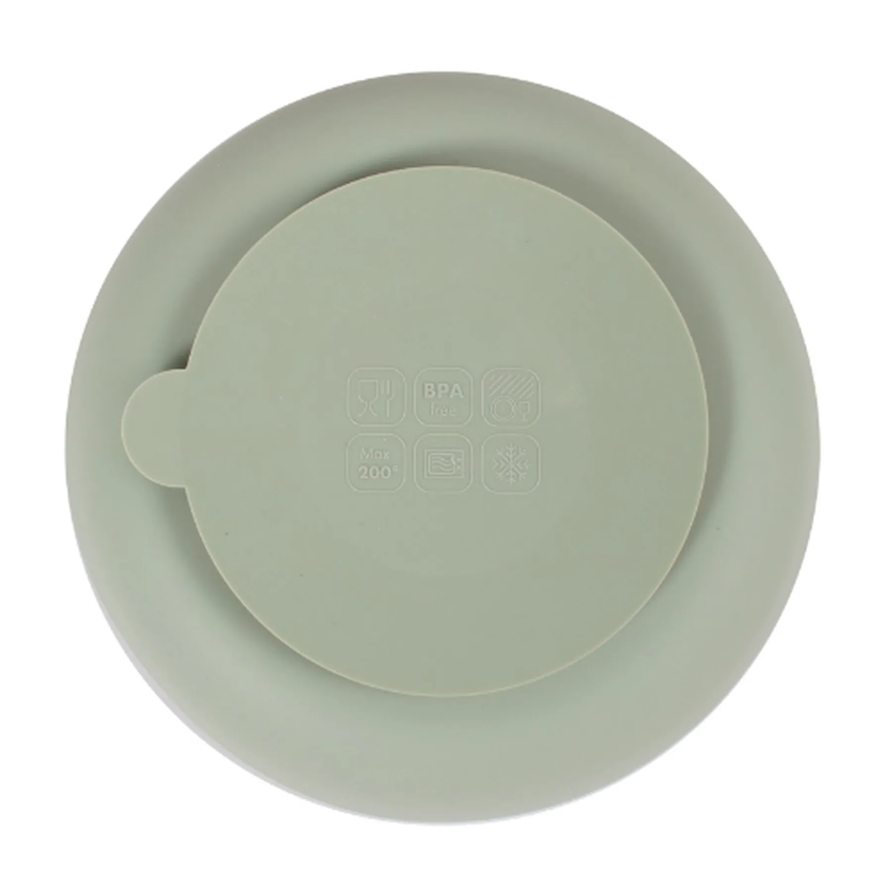 Farfurie din silicon, cu ventuză - 3