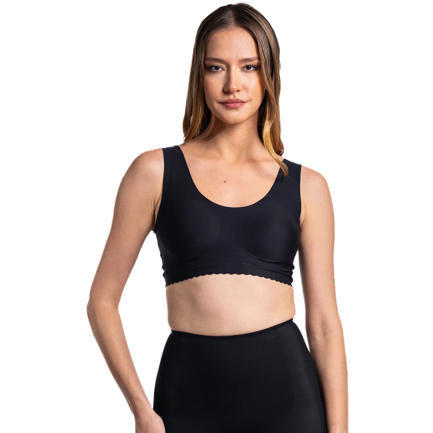 Colanți scurți compresivi cu talie înaltă, Norseli - 1