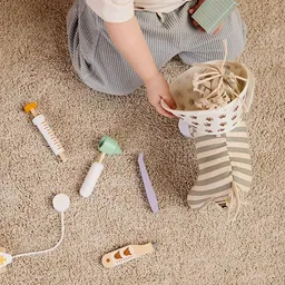 Állatorvosos fa játék szett - 5