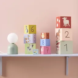 Cuburi stivuibile din carton, 1-10 - 5