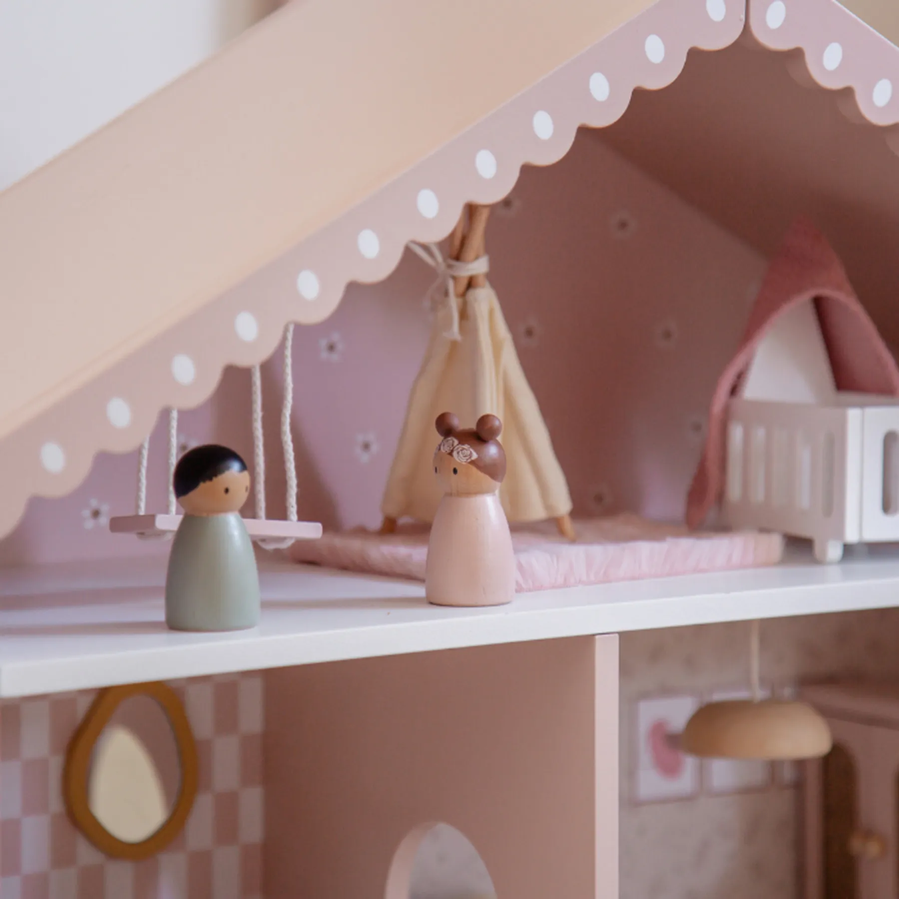 Jucărie din lemn, Casă de păpuși - 5