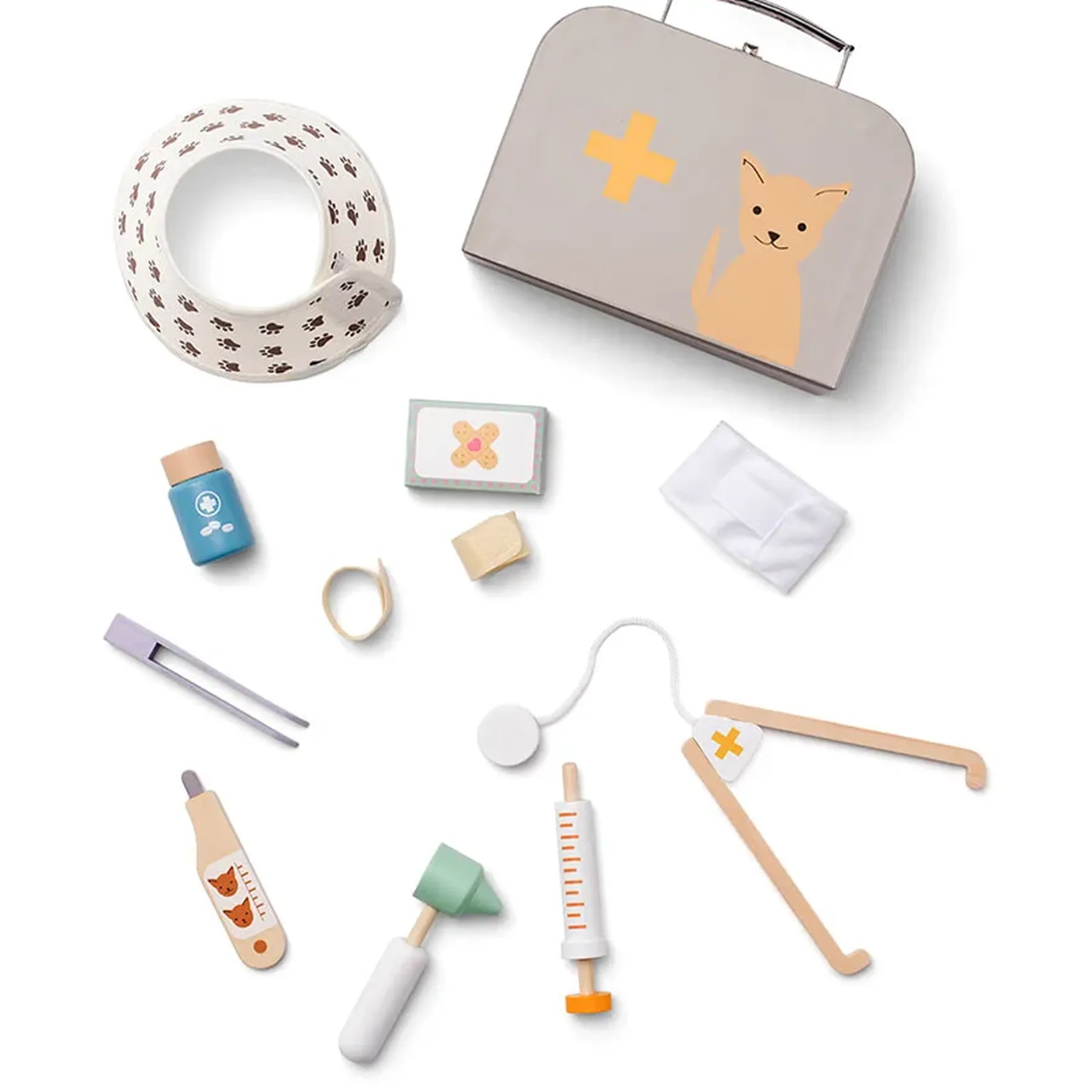 Állatorvosos fa játék szett - 2