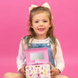 Cutie de bijuterii muzicală, cu 2 sertare, Princess - 3
