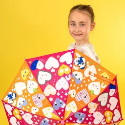 Umbrelă mare pentru copii, cu culori schimbătoare - 4