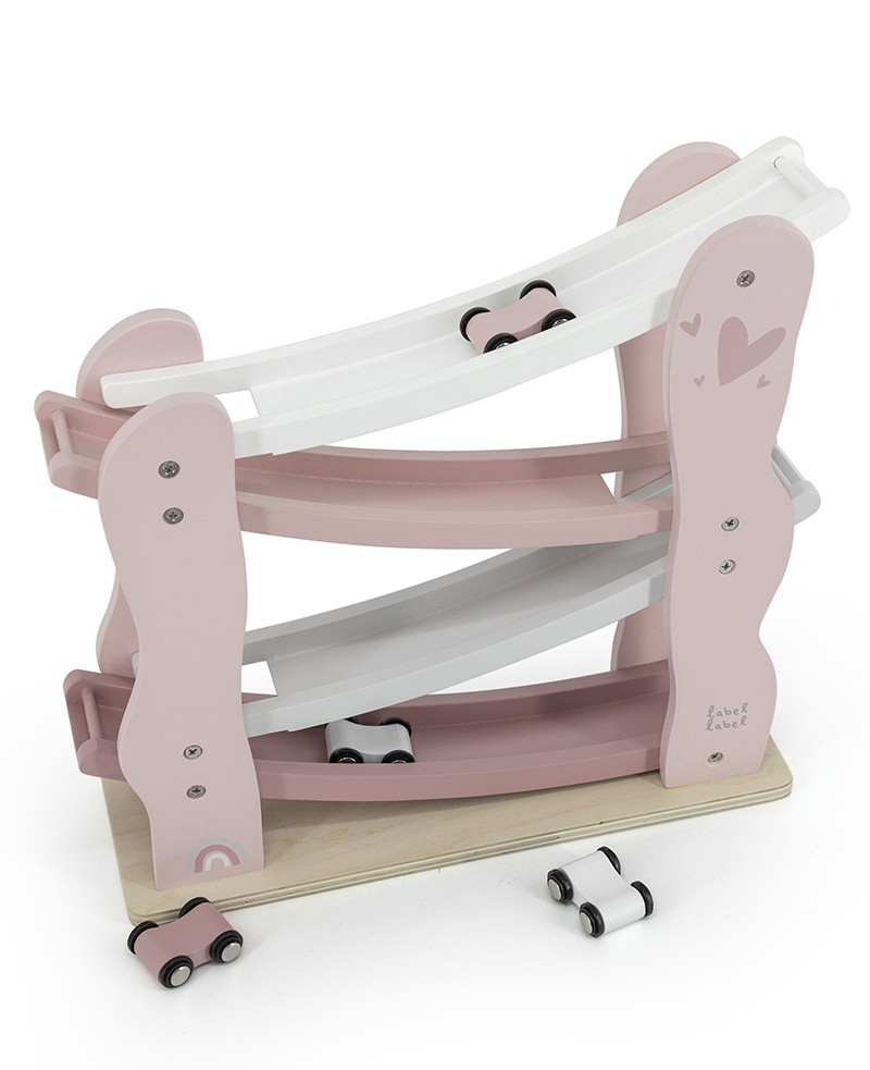 Product Image for Jucărie din lemn, Circuit pentru mașini, pink