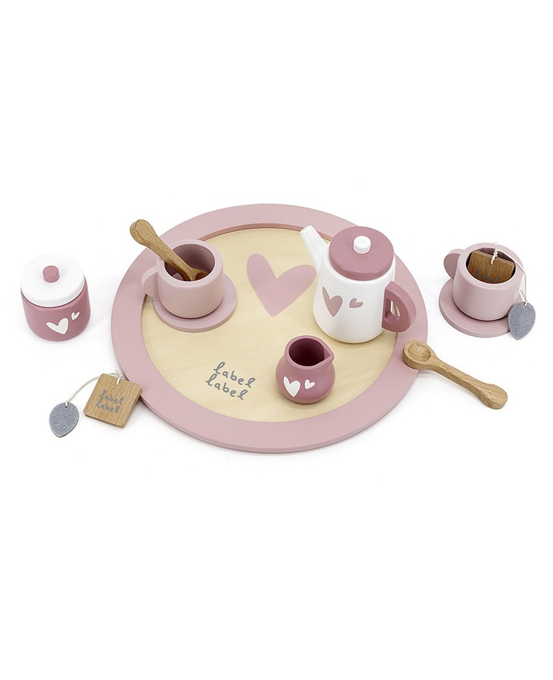 Product Image for Jucărie din lemn, Set de ceai, pink