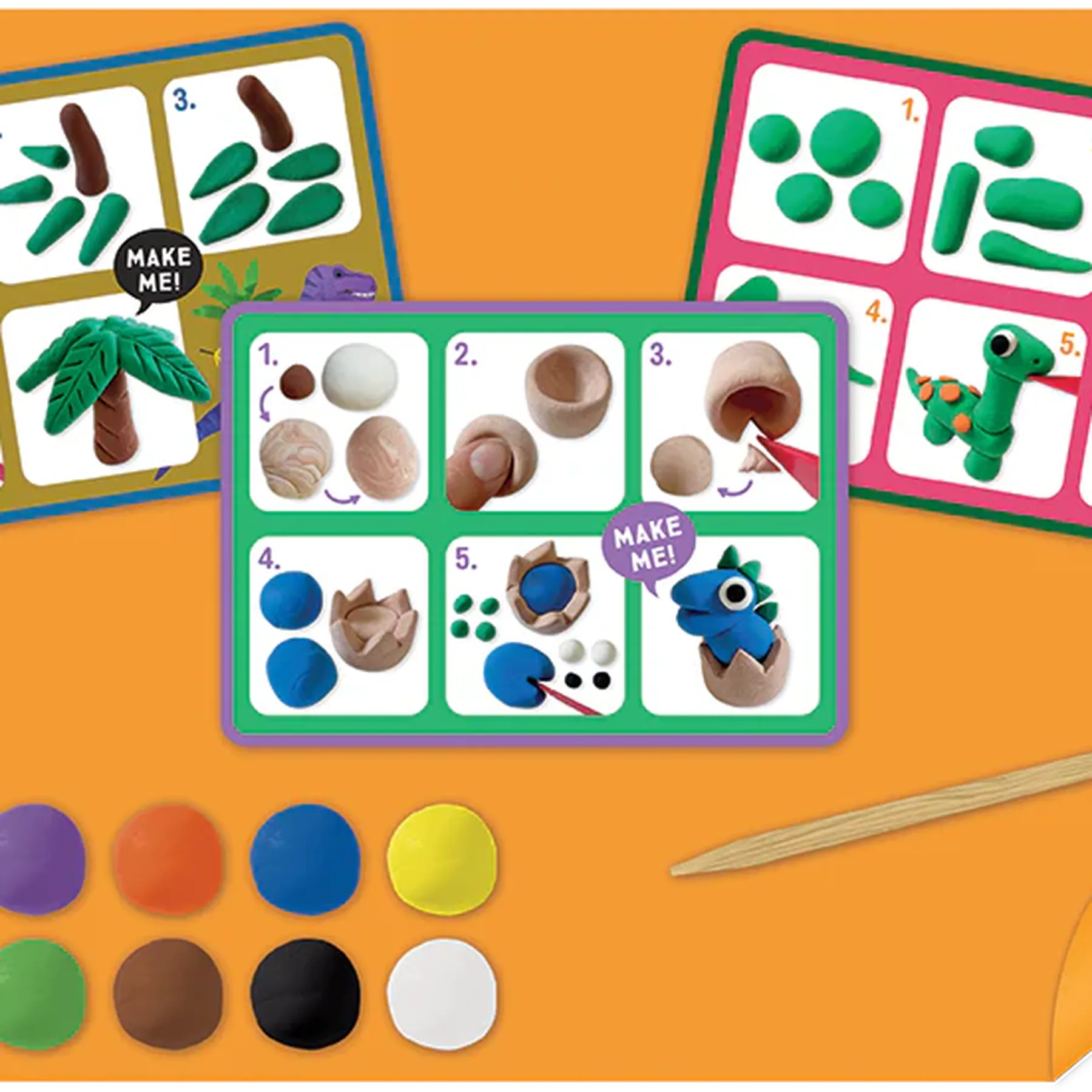 Set plastilină 10 culori, Clay & Play - 4