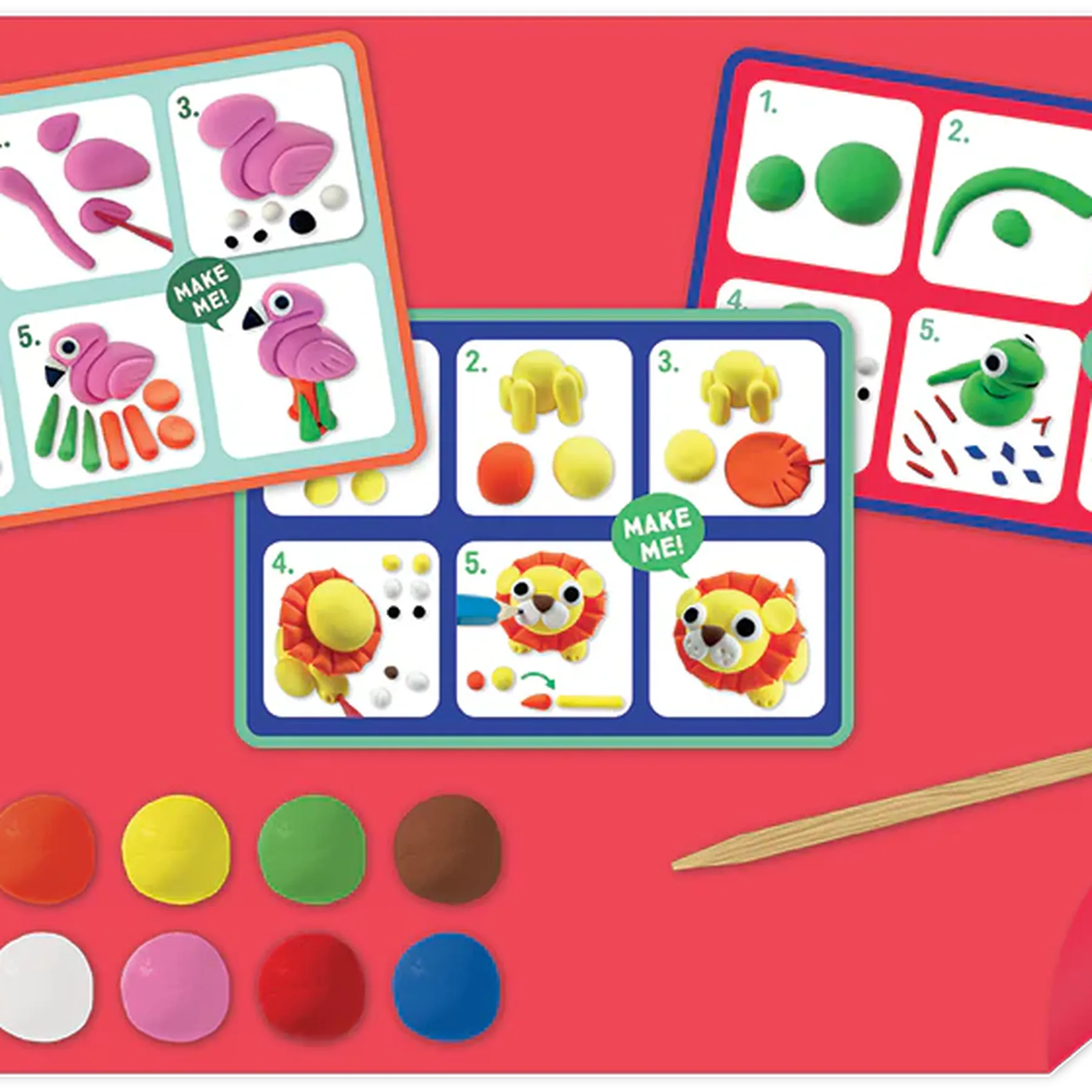 Set plastilină 10 culori, Clay & Play - 4