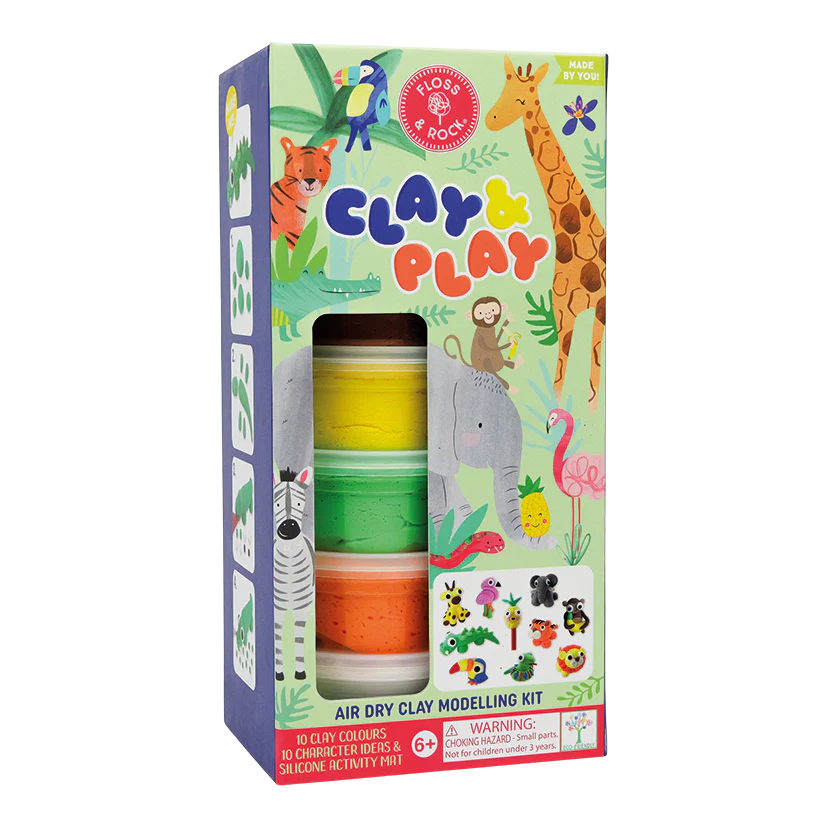 Product Image for Set plastilină 10 culori, Clay & Play, jungle