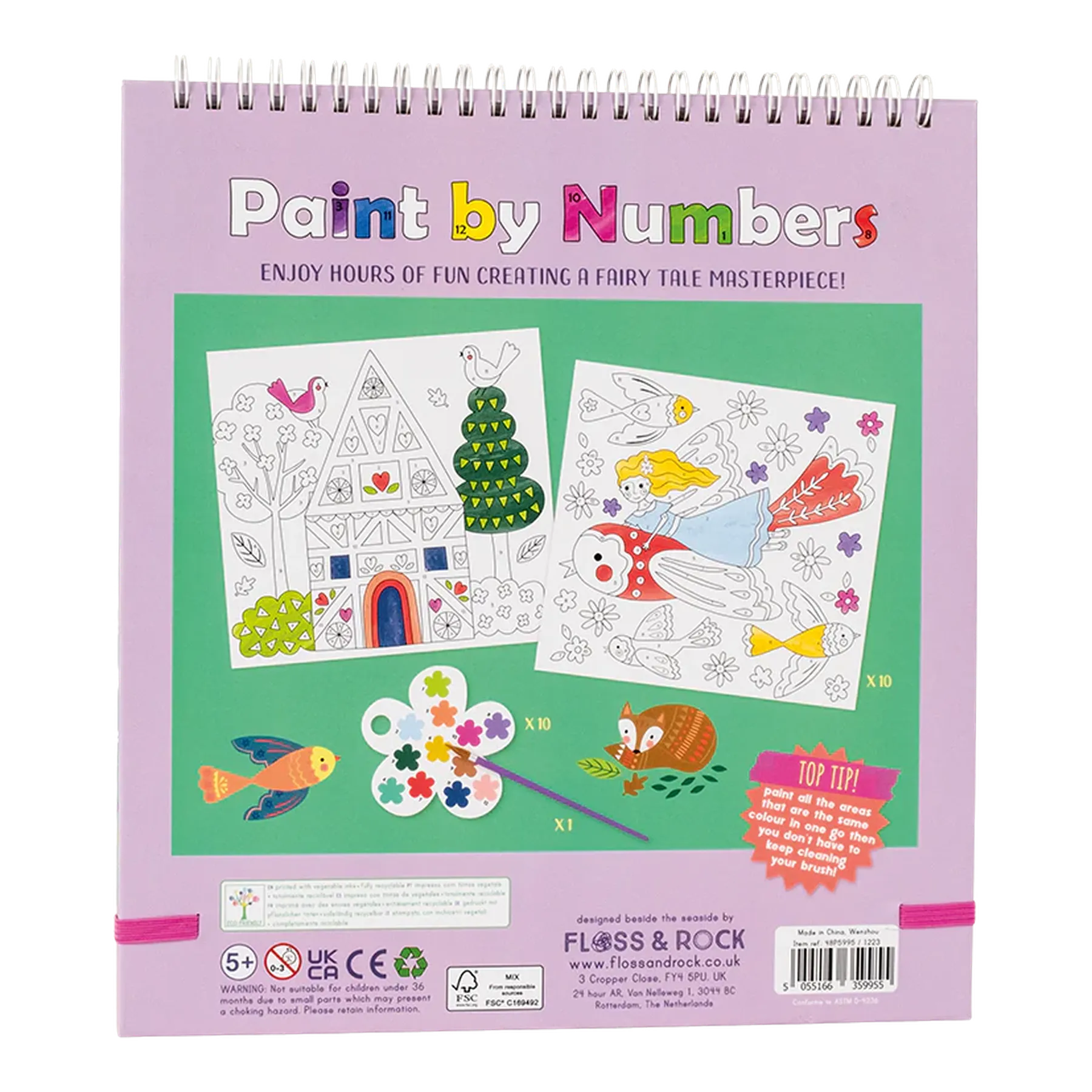 Carte de colorat cu acuarele pe numere, Paint by numbers - 5