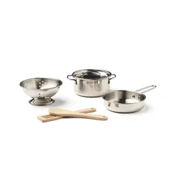 Set oală și tigaie de jucărie, din inox - 1