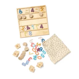 Jucărie din lemn, Tablă pentru calcule matematice - 2